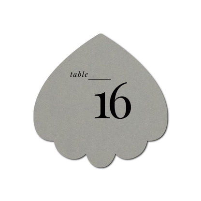 Individually Personalized Wedding Prints on Diecut Cardstock - Shape S106
