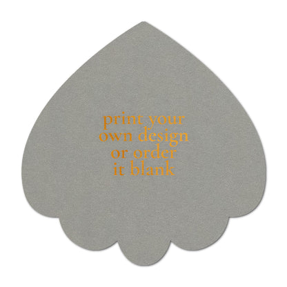 Custom Wedding Prints on Diecut Shaped Cardstock | Shape S106