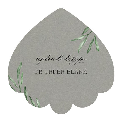 Custom Wedding Prints on Diecut Shaped Cardstock | Shape S106