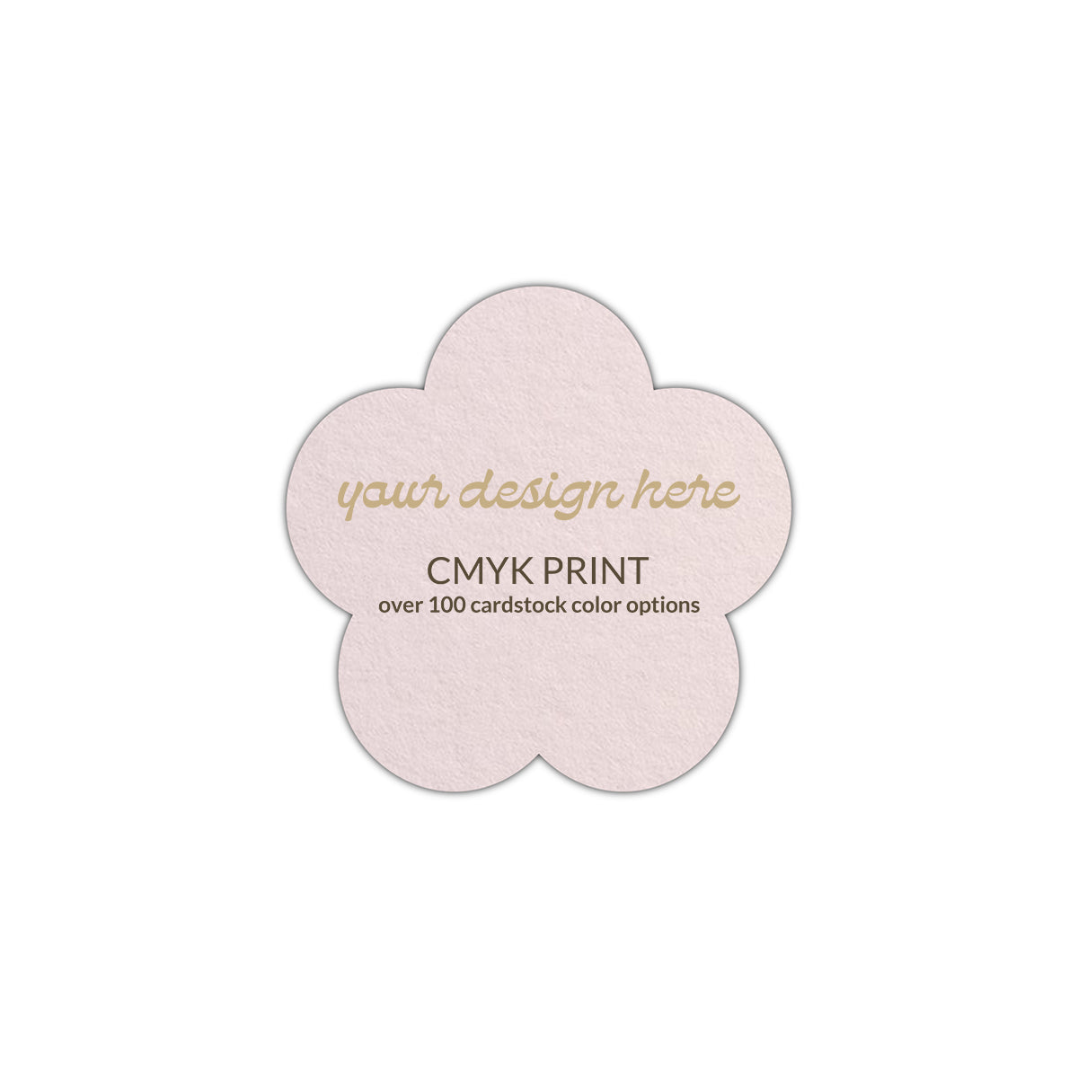 Shape S107 Diecut Card | CMYK Print | 6" x 6"