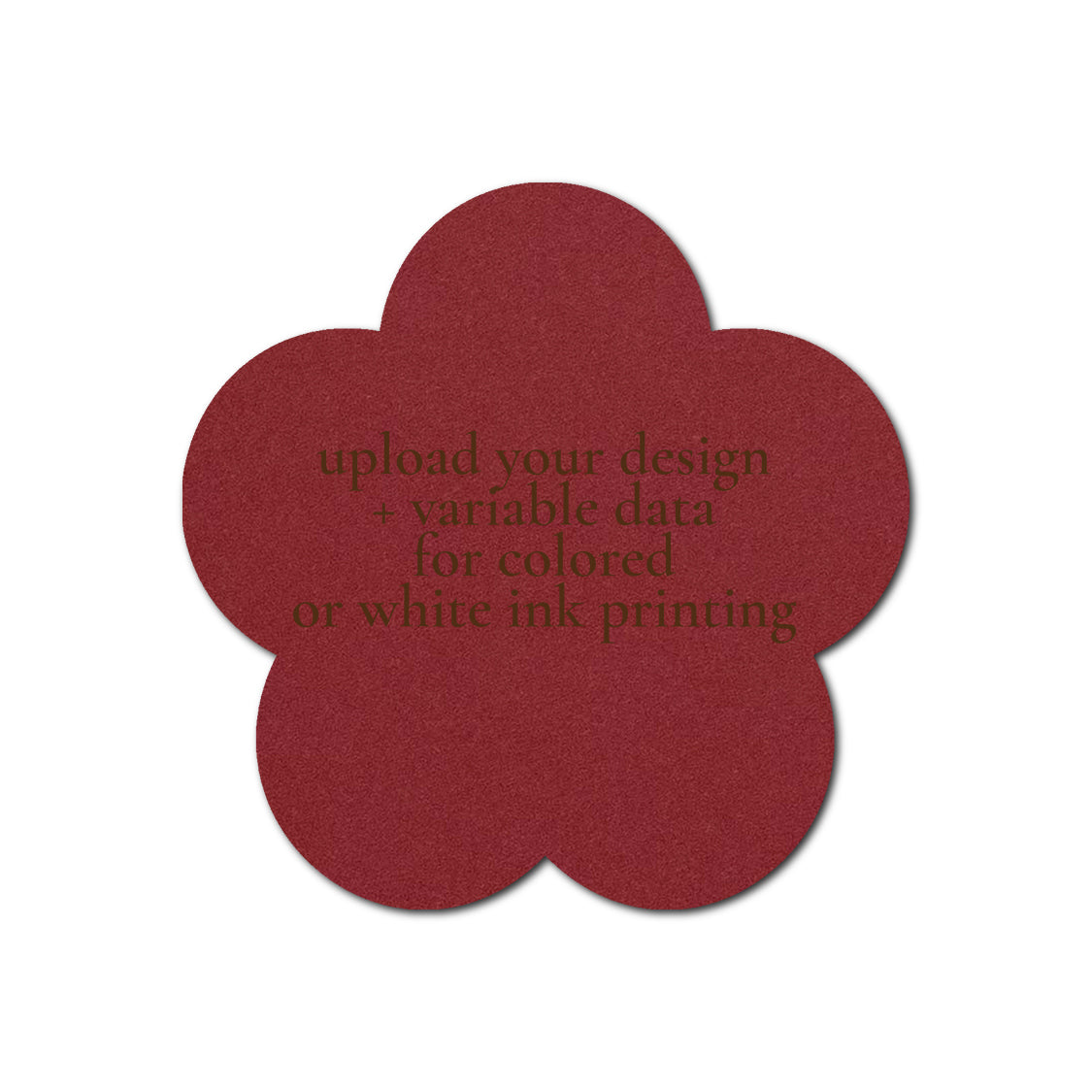 Individually Personalized Wedding Prints on Diecut Cardstock - Shape S107