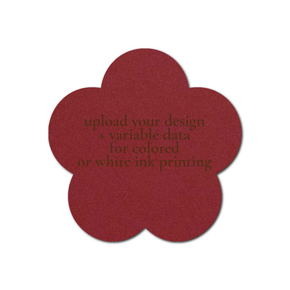 Individually Personalized Wedding Prints on Diecut Cardstock - Shape S107