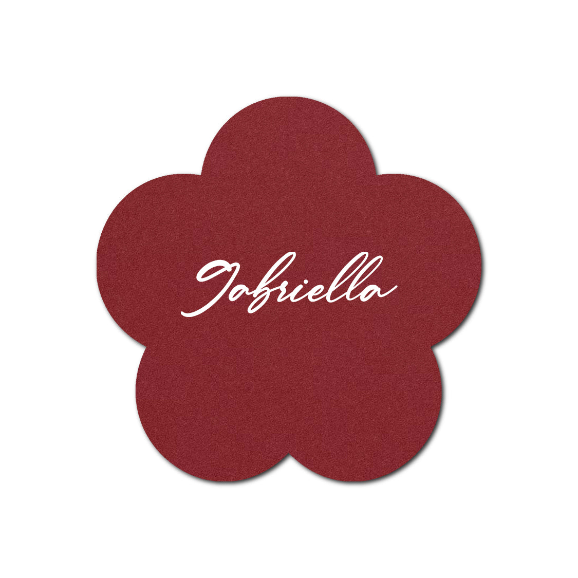 Individually Personalized Wedding Prints on Diecut Cardstock - Shape S107