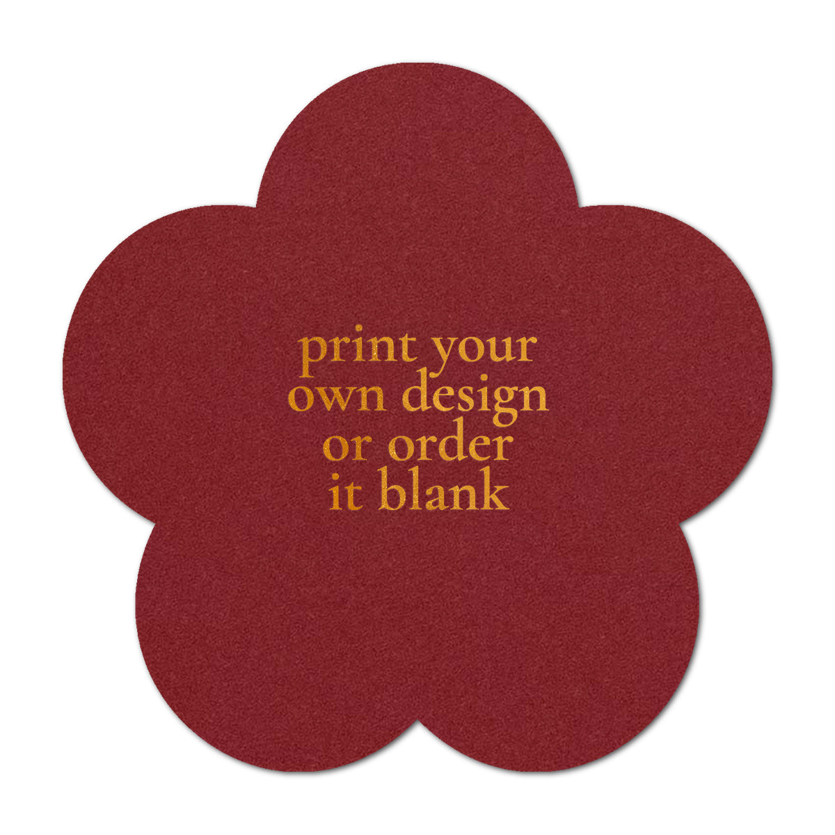 Custom Wedding Prints on Diecut Shaped Cardstock | Shape S107