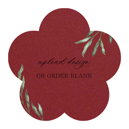 Custom Wedding Prints on Diecut Shaped Cardstock | Shape S107