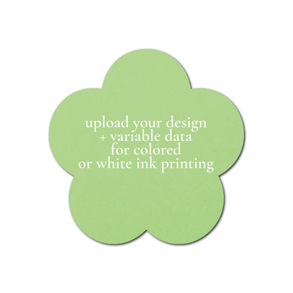 Individually Personalized Wedding Prints on Diecut Cardstock - Shape S107