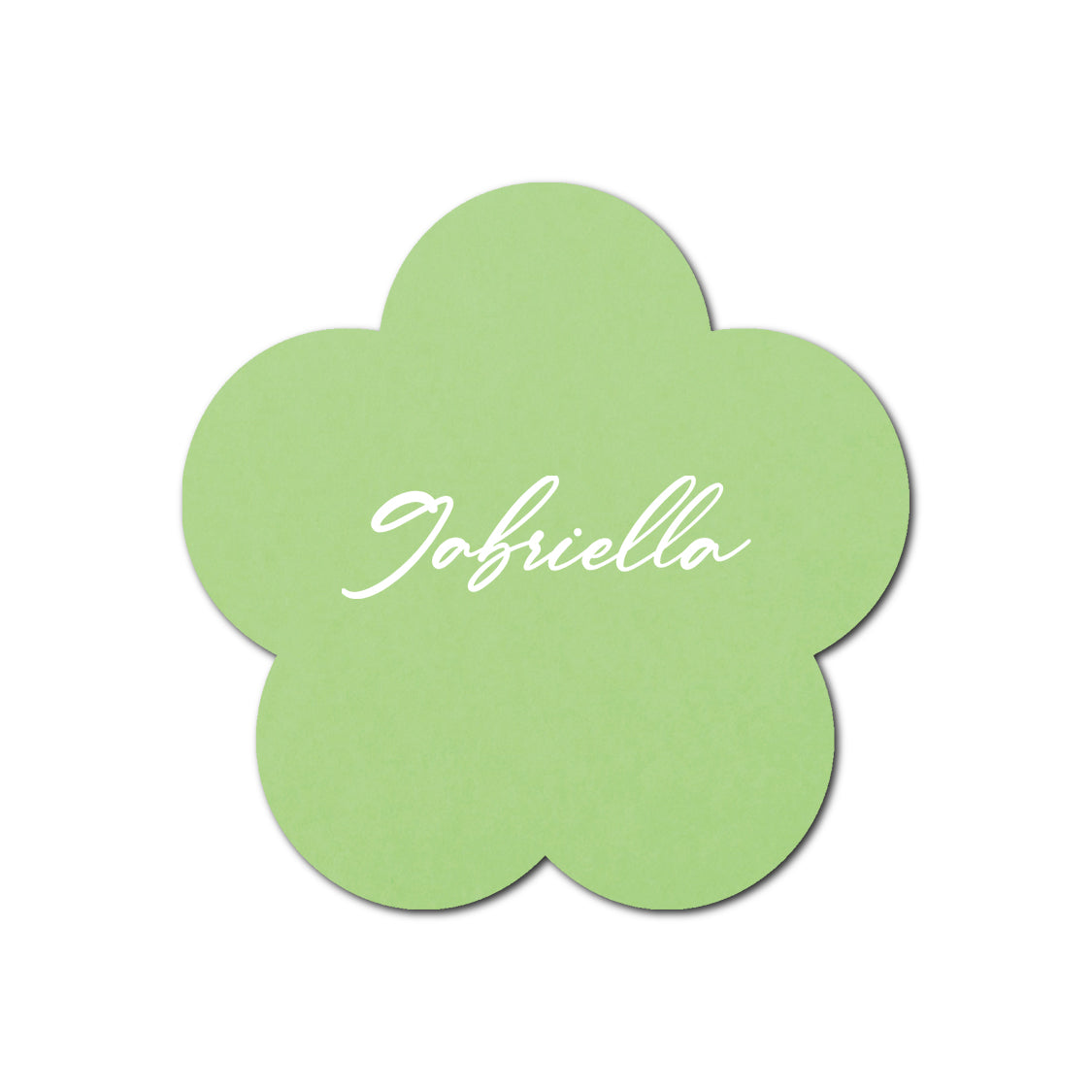 Individually Personalized Wedding Prints on Diecut Cardstock - Shape S107