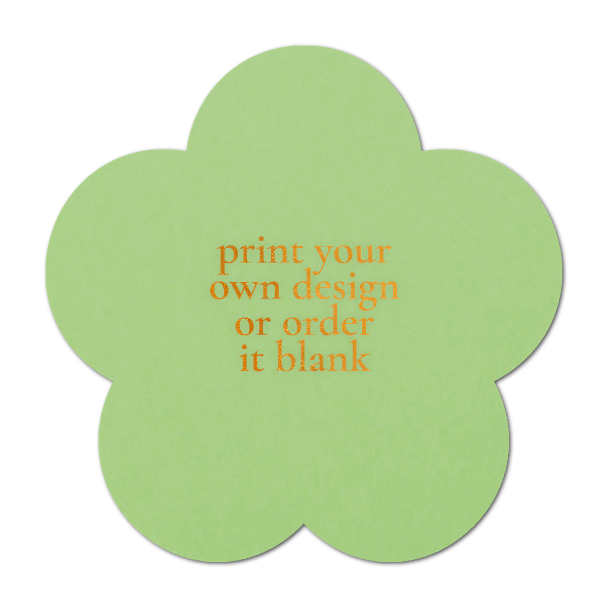Custom Wedding Prints on Diecut Shaped Cardstock | Shape S107