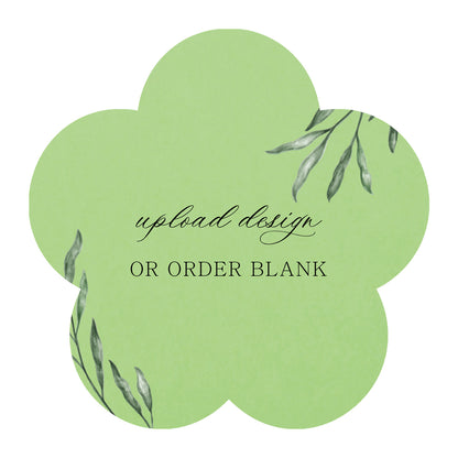 Custom Wedding Prints on Diecut Shaped Cardstock | Shape S107