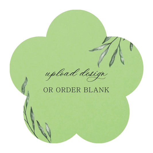 Custom Wedding Prints on Diecut Shaped Cardstock | Shape S107