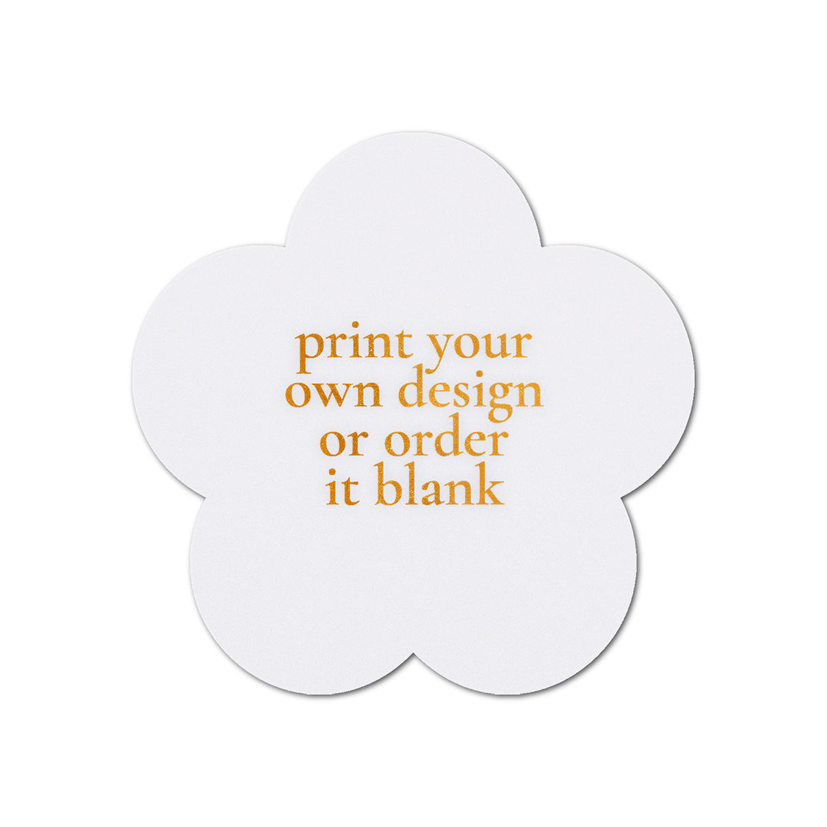 Custom Wedding Prints on Diecut Shaped Cardstock | Shape S107