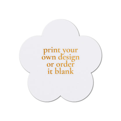 Custom Wedding Prints on Diecut Shaped Cardstock | Shape S107