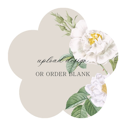Custom Wedding Prints on Diecut Shaped Cardstock | Shape S107