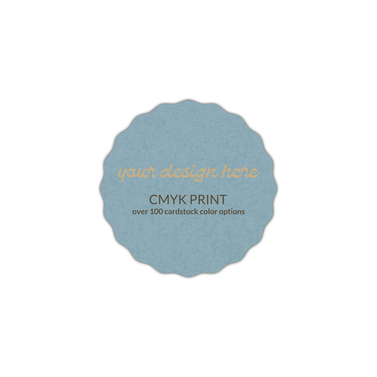 Shape S108 Diecut Card | CMYK Print | 8" x 8"