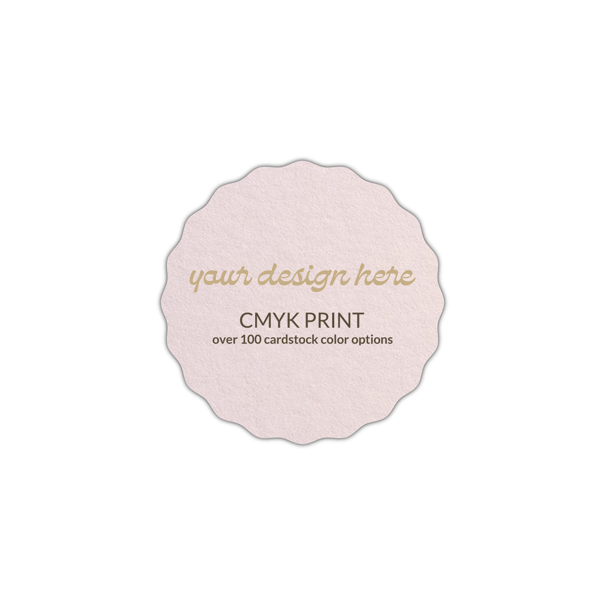 Shape S108 Diecut Card | CMYK Print | 6" x 6"