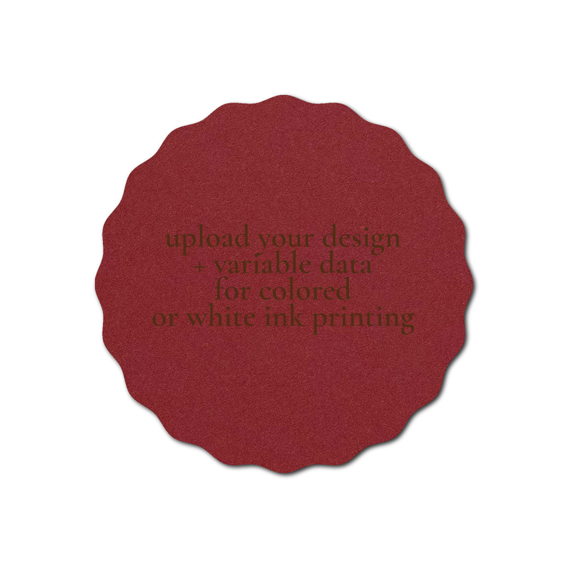 Individually Personalized Wedding Prints on Diecut Cardstock - Shape S108
