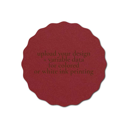 Individually Personalized Wedding Prints on Diecut Cardstock - Shape S108