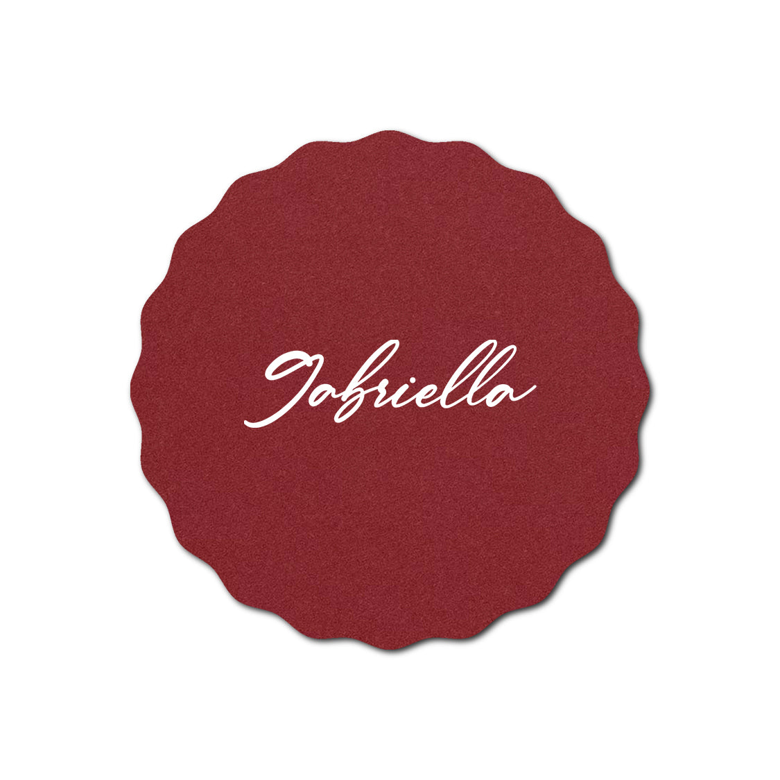 Individually Personalized Wedding Prints on Diecut Cardstock - Shape S108