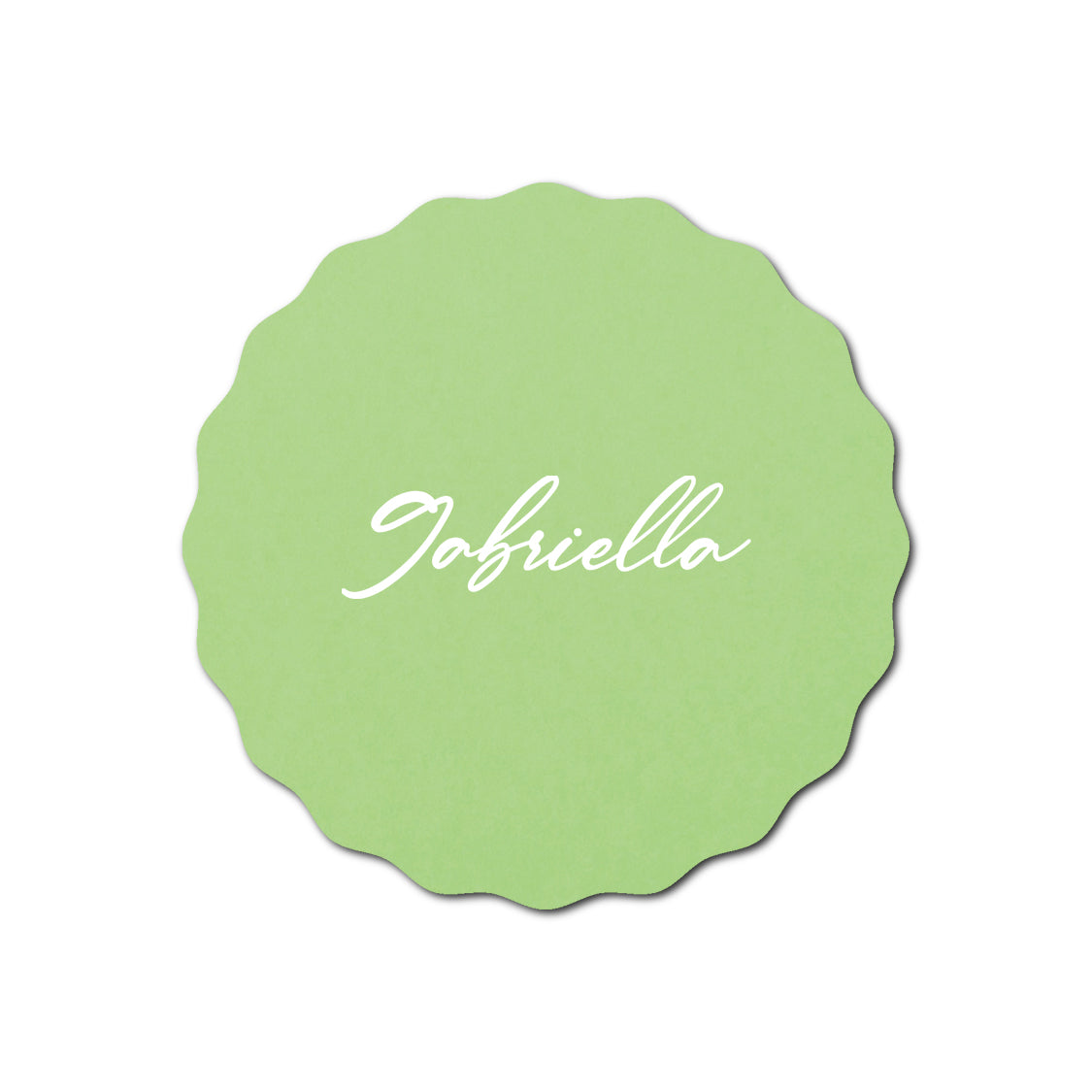 Individually Personalized Wedding Prints on Diecut Cardstock - Shape S108