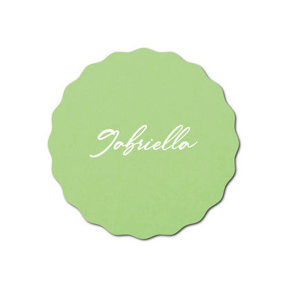 Individually Personalized Wedding Prints on Diecut Cardstock - Shape S108