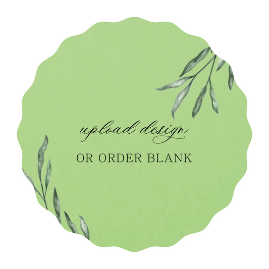 Custom Wedding Prints on Diecut Shaped Cardstock | Shape S108