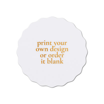 Custom Wedding Prints on Diecut Shaped Cardstock | Shape S108