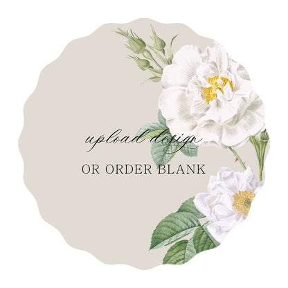 Custom Wedding Prints on Diecut Shaped Cardstock | Shape S108