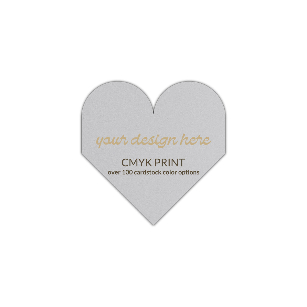 Shape S109 Diecut Card | CMYK Print | 7" x 7"