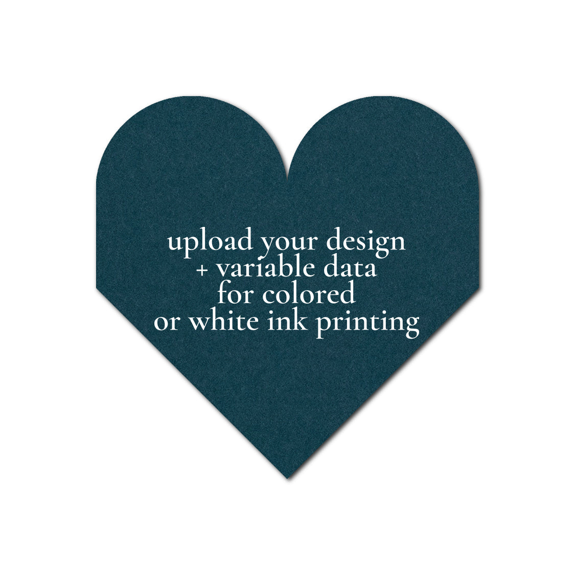 Individually Personalized Wedding Prints on Diecut Cardstock - Shape S109