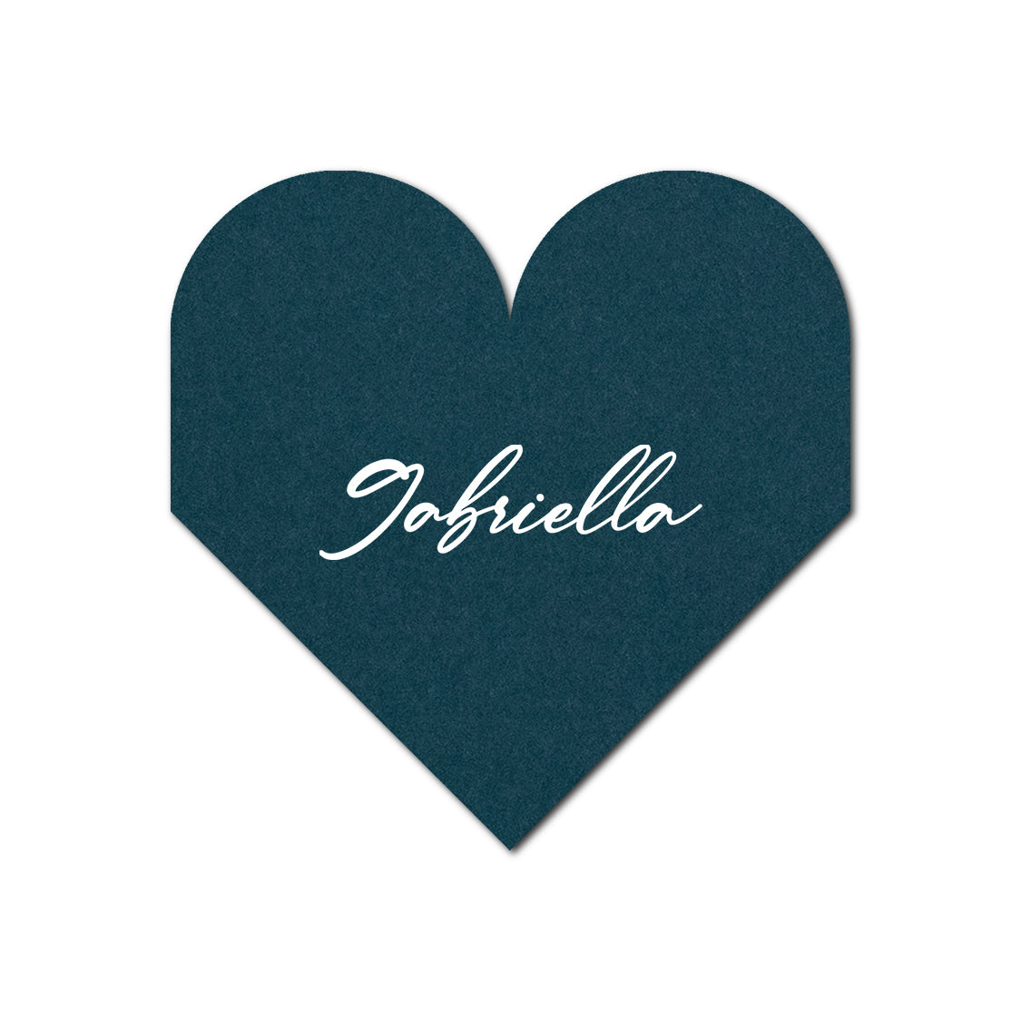 Individually Personalized Wedding Prints on Diecut Cardstock - Shape S109