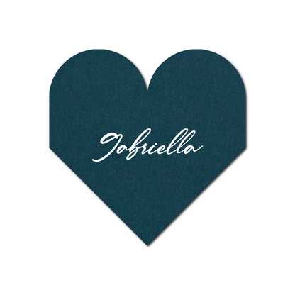 Individually Personalized Wedding Prints on Diecut Cardstock - Shape S109
