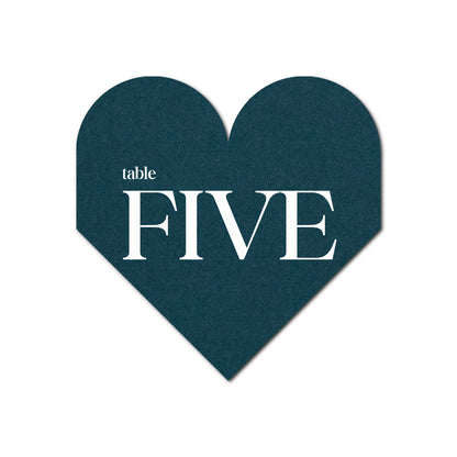 Individually Personalized Wedding Prints on Diecut Cardstock - Shape S109