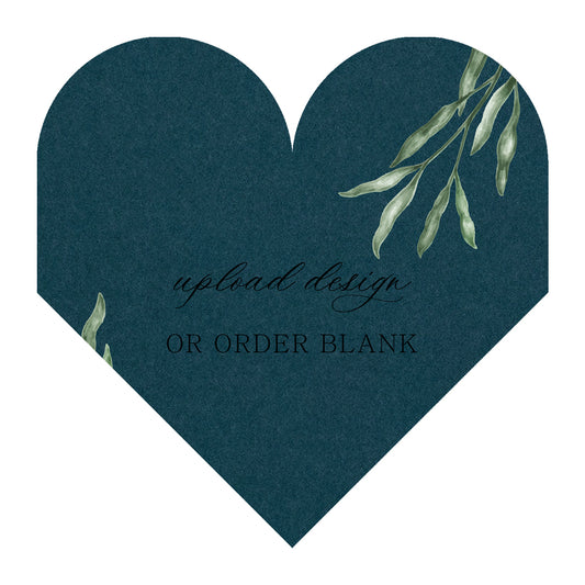Custom Wedding Prints on Diecut Shaped Cardstock | Shape S109