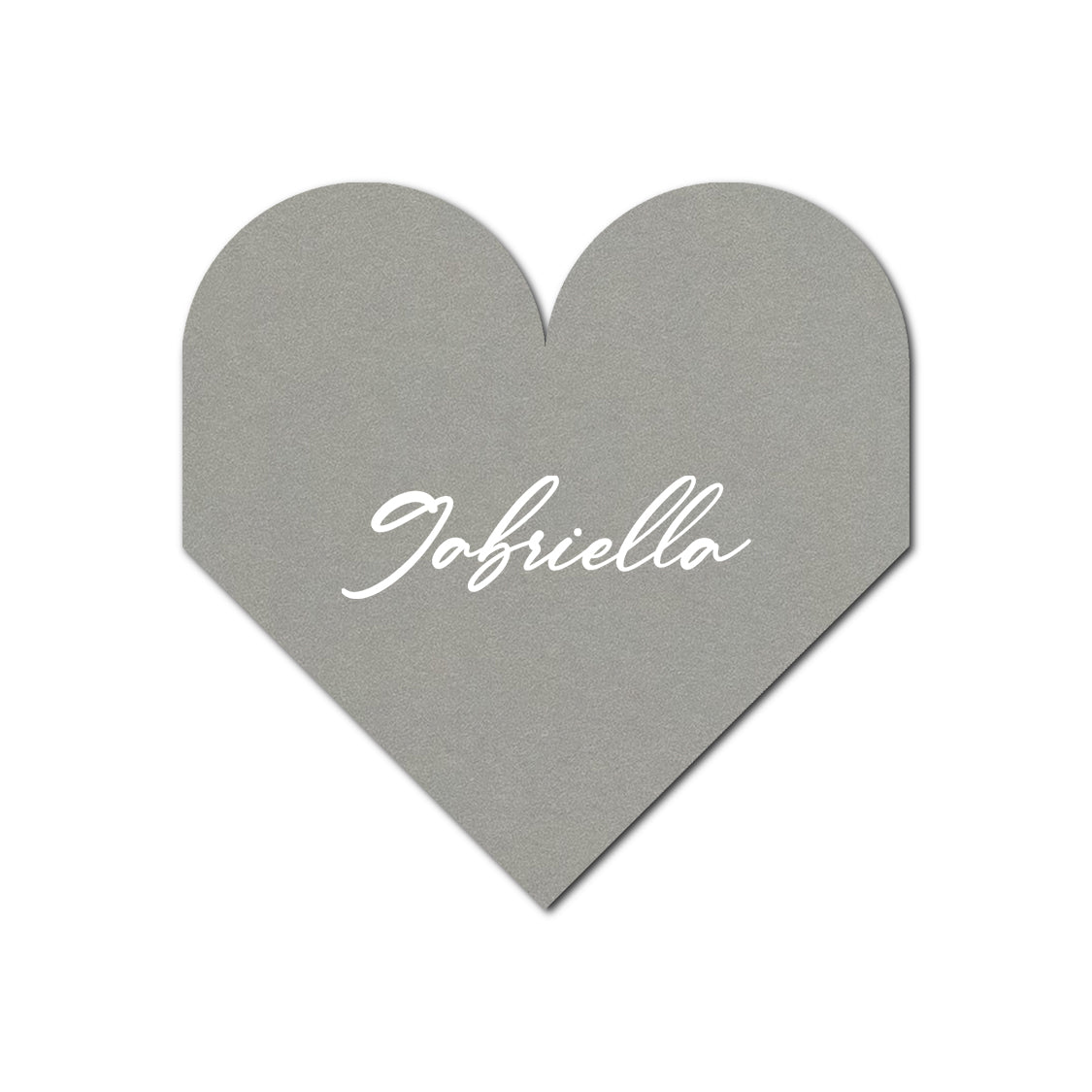 Individually Personalized Wedding Prints on Diecut Cardstock - Shape S109