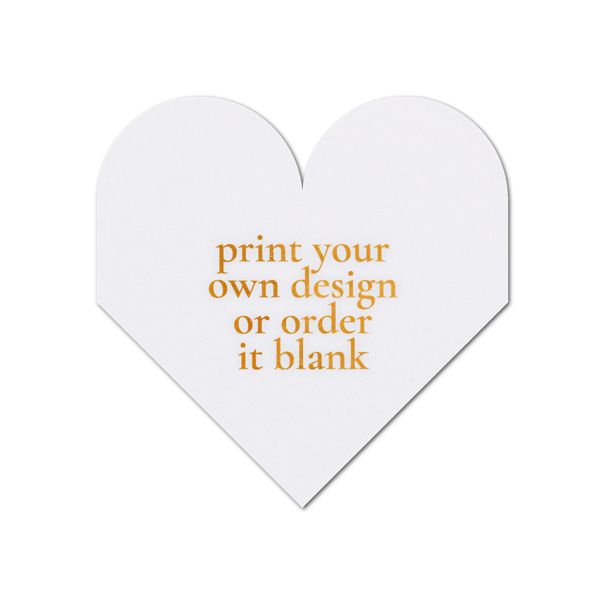 Custom Wedding Prints on Diecut Shaped Cardstock | Shape S109