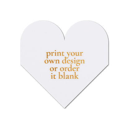 Custom Wedding Prints on Diecut Shaped Cardstock | Shape S109