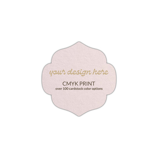 Shape S10 Diecut Card | CMYK Print | 2.25" x 2.25"