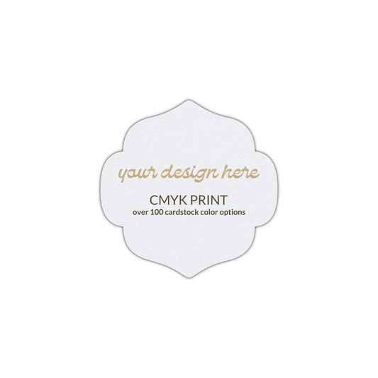 Shape S10 Diecut Card | CMYK Print | 3" x 3"