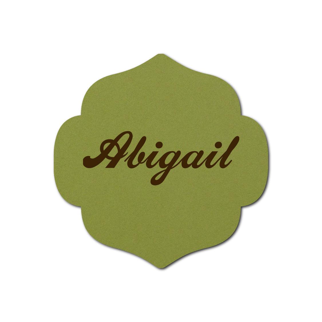 Individually Personalized Wedding Prints on Diecut Cardstock - Shape S10