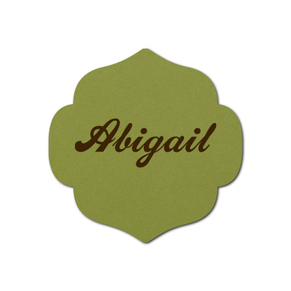 Individually Personalized Wedding Prints on Diecut Cardstock - Shape S10