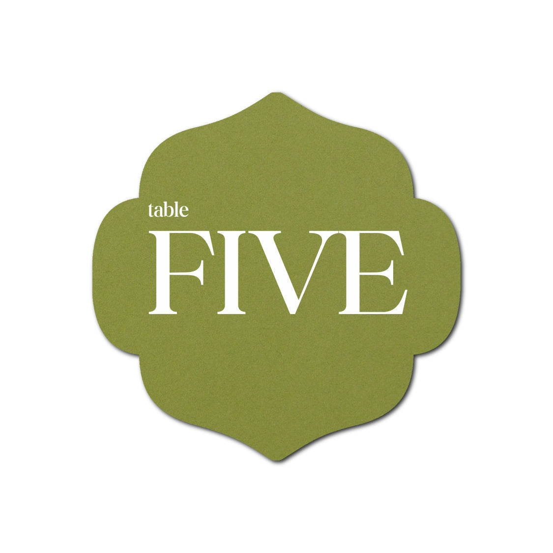 Individually Personalized Wedding Prints on Diecut Cardstock - Shape S10