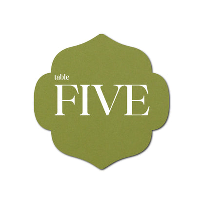 Individually Personalized Wedding Prints on Diecut Cardstock - Shape S10