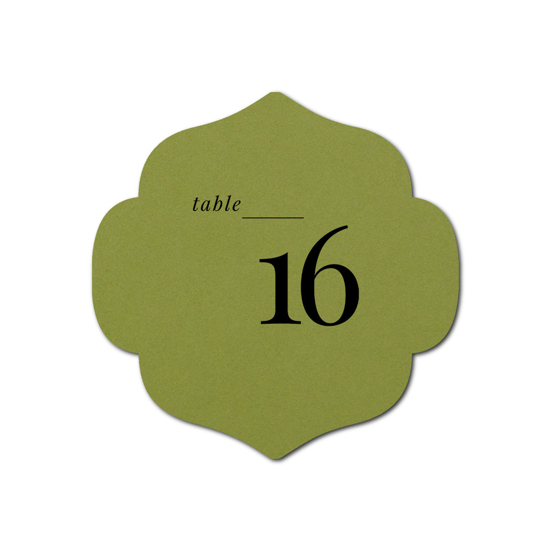 Individually Personalized Wedding Prints on Diecut Cardstock - Shape S10