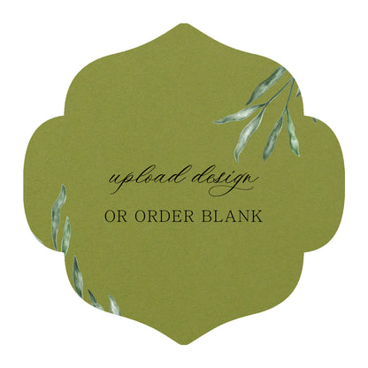 Custom Wedding Prints on Diecut Shaped Cardstock | Shape S10