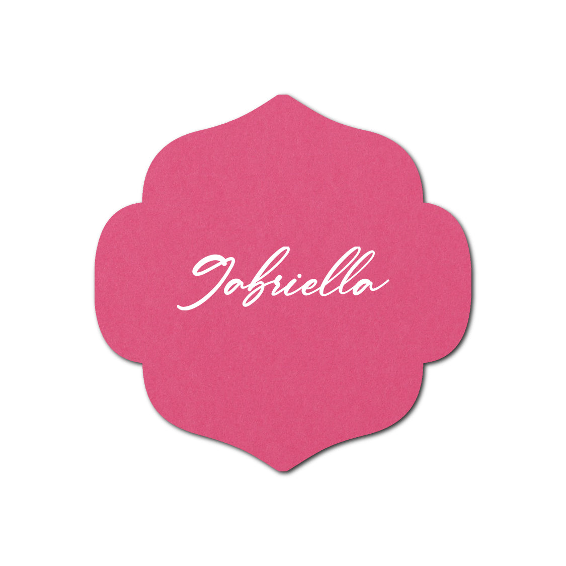 Individually Personalized Wedding Prints on Diecut Cardstock - Shape S10