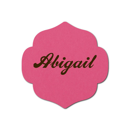 Individually Personalized Wedding Prints on Diecut Cardstock - Shape S10