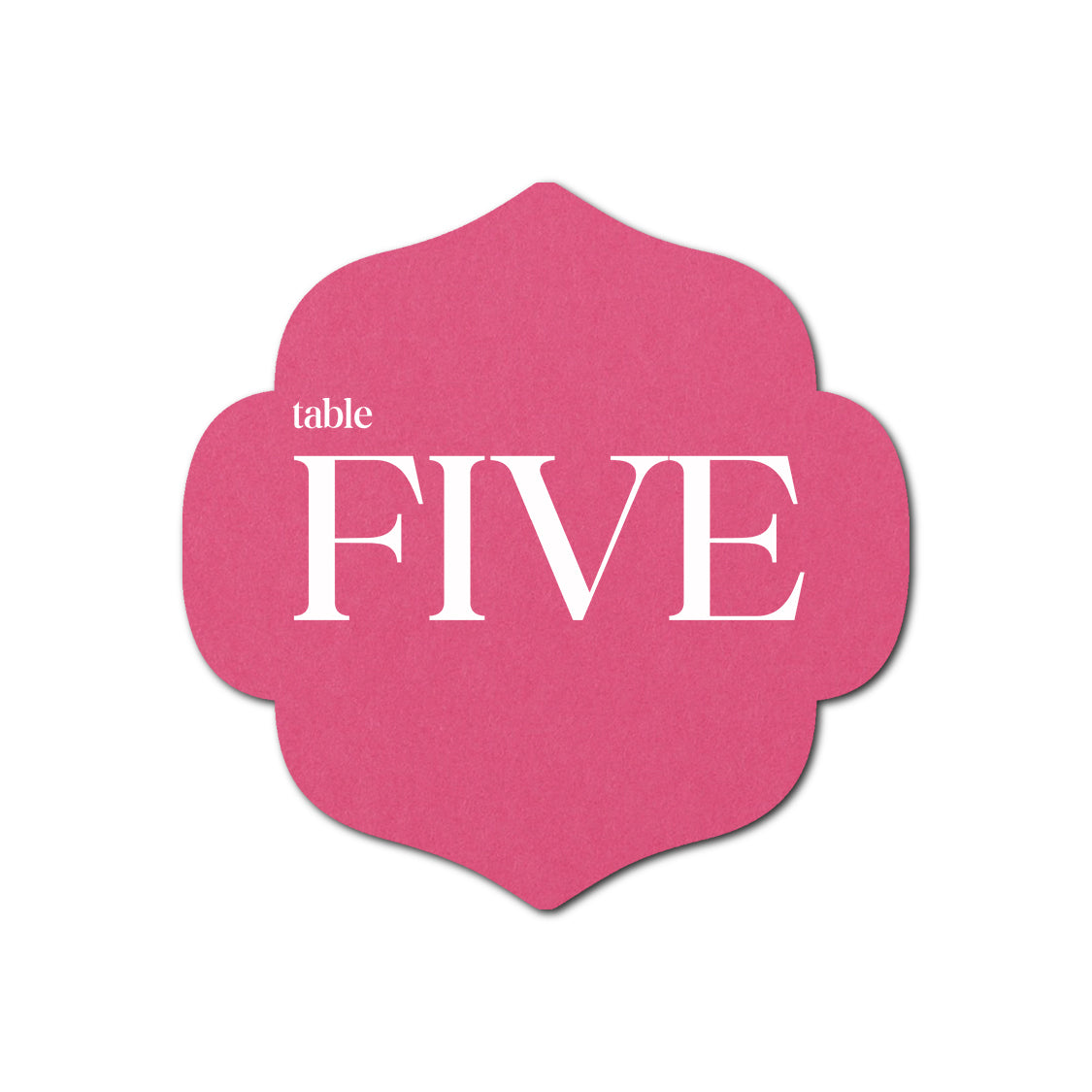 Individually Personalized Wedding Prints on Diecut Cardstock - Shape S10