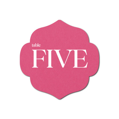 Individually Personalized Wedding Prints on Diecut Cardstock - Shape S10