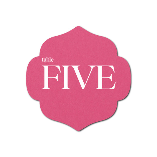Individually Personalized Wedding Prints on Diecut Cardstock - Shape S10
