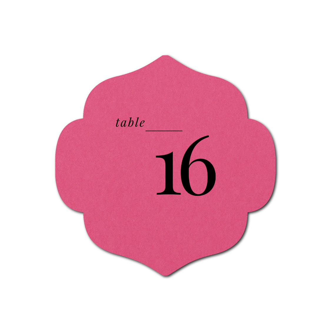 Individually Personalized Wedding Prints on Diecut Cardstock - Shape S10